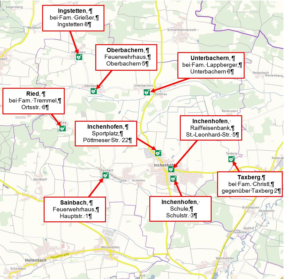 Start Feuerwehr Inchenhofen
